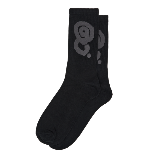 BLACK LOGO SOCKS